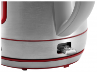 Чайник электрический Hyundai HYK-S3601 1.7л. 2000Вт серебристый/красный (корпус: нержавеющая сталь)