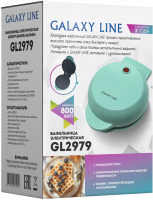 Вафельница Galaxy Line GL 2979 800Вт мятный