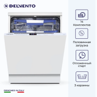 Встраиваемая посудомоечная машина Delvento VGB6601
