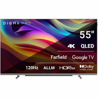Телевизор Digma Pro 55L, серебристый