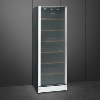 Винный шкаф Smeg SCV115GS, серебристый/черный