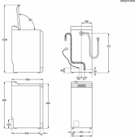 Стиральная машина с вертикальной загрузкой AEG LTR7E273E, белый