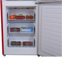 Холодильник Ascoli ARDRFR375WE, красный