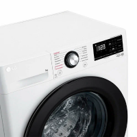 Стиральная машина с пром LG F2V3FS6W, белый/черный