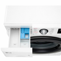 Стиральная машина с пром LG F2V3FS6W, белый/черный