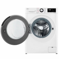 Стиральная машина с пром LG F2V3FS6W, белый/черный