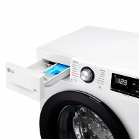 Стиральная машина с пром LG F2V3FS6W, белый/черный