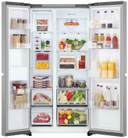 Холодильник LG GC-B257KMHW, серебристый