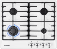 Газовая варочная панель NordFrost HS 6043 W, белый