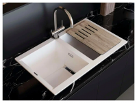 Смеситель для кухни Omoikiri Yamada-BN, с подключением фильтра / нержавеющая сталь