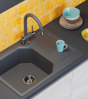 Смеситель для кухни Omoikiri Yamada-C, с подключением фильтра / хром