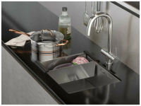 Смеситель для кухни Omoikiri Yamada-C, с подключением фильтра / хром