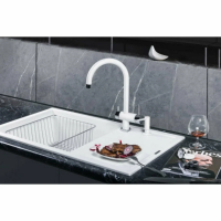 Смеситель для кухни Omoikiri Yamada-C, с подключением фильтра / хром