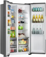 Холодильник Haier HRF-522DS6RU, серебристый