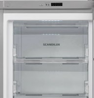 Холодильник Scandilux SBS404Z01X, серебристый
