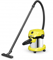 Пылесос профессиональный Karcher WD 2 Plus S V-15/4/18/C (YSY) (1.628-054.0) желтый/черный/серебристый
