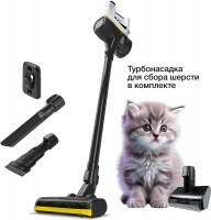 Пылесос вертикальный Karcher VC 4 Cordless myHome Pet (1.198-633.0) черный/белый