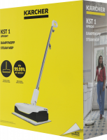 Швабра паровая Karcher KST 1 Upright (1.513-564.0) белый/серебристый