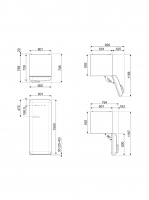 Холодильник SMEG FAB28RBL6, черный