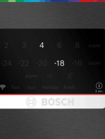 Холодильник Bosch KGP86AXB0N, черный/нержавеющая сталь