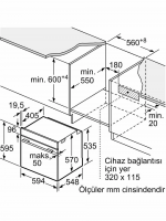 Духовой шкаф электрический Bosch HUA736EV0T, белый