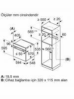 Духовой шкаф электрический Bosch HUA736EV0T, белый
