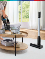 Пылесос вертикальный Bosch BCS931GAC, белый/черный/серебристый