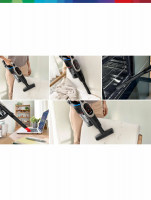 Пылесос вертикальный Bosch BCS931GAC, белый/черный/серебристый