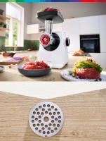 Мясорубка электрическая Bosch MFWS607W, белый/черный