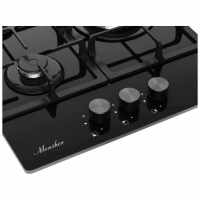 Встраиваемая газовая панель Monsher MGG 43 Noir, черный
