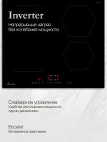 Индукционная варочная панель Monsher MHI 6016, черный