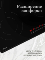 Электрическая варочная панель Monsher MHE 6013 (Модификация 2025 года), черный
