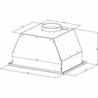 Встраиваемая вытяжка Monsher INNA 40 Noir, черный