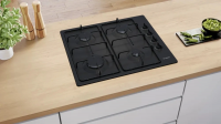 Газовая варочная панель Bosch PBP6C6K80Q, черный
