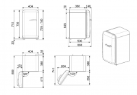 Холодильник Smeg FAB5LBL6, чёрный