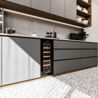 Винный шкаф Meyvel MV19NH-KBT1, черный