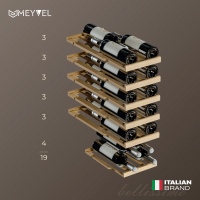 Винный шкаф Meyvel MV19NH-KBT1, черный