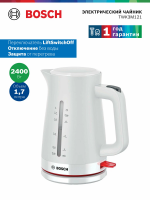 Чайник электрический Bosch TWK3M121, белый