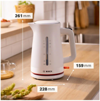 Чайник электрический Bosch TWK3M121, белый