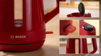 Чайник электрический Bosch TWK1M124, красный