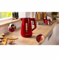 Чайник электрический Bosch TWK1M124, красный