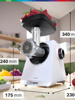 Мясорубка электрическая Bosch MFWS609W, белый