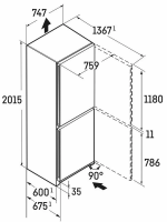 Холодильник Liebherr Plus CNbdd 7723-20 001, черный/нержавеющая сталь