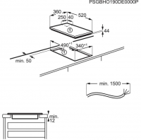 Варочная панель индукционная AEG IKE42640KB, черный