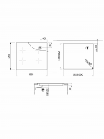 Индукционная варочная панель Smeg SI2M5643D1, черный