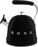 Чайник со свистком Smeg WKF01BL, черный