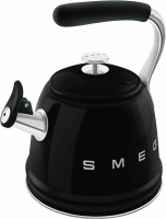Чайник со свистком Smeg WKF01BL, черный