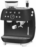 Кофеварка рожковая с встроенной кофемолкой Smeg EGF03BLMEU, черный