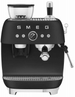 Кофеварка рожковая с встроенной кофемолкой Smeg EGF03BLMEU, черный