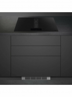 Варочная панель индукционная с вытяжкой Smeg HOBD382MB2, черный